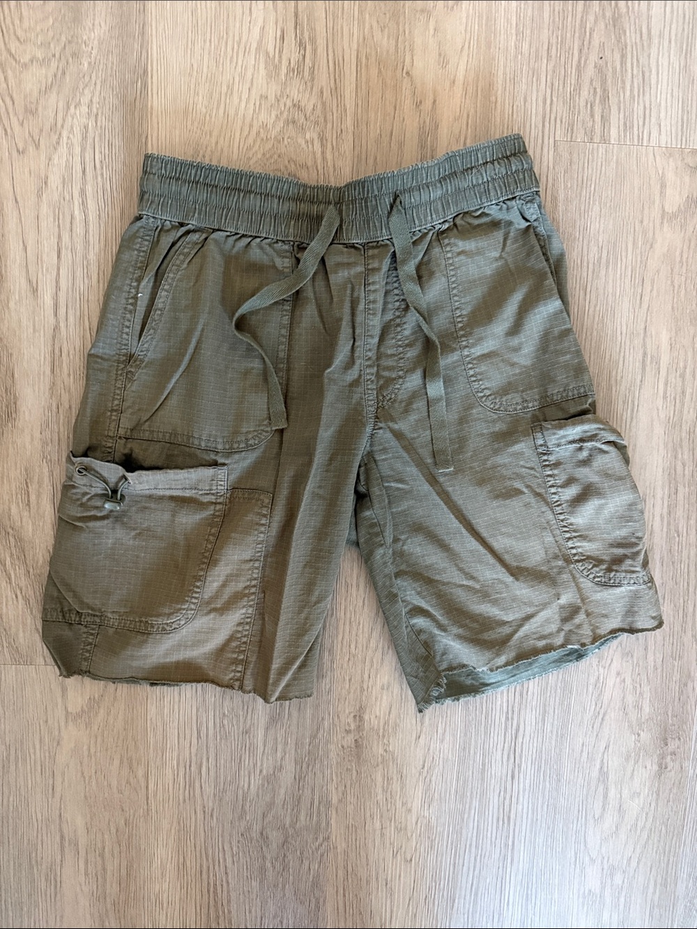 BDG Urban Outfitters Olive Cargo Drawstring Shorts